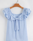 Katelyn Textured Bow Knot Blouse
