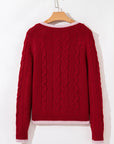Kennedy Cable Knit Buttoned Cardigan