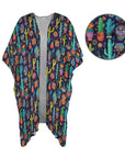 Crazy Cactus Lady Duster Kimono Coverup
