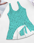 Cattle Brands Skirted Swimsuit