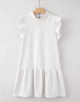 Baylor Flutter Sleeve Crew Neck Shift Dress