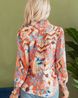 Leighton Floral Buttoned Loose Shirt