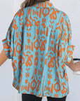 Western Abstract Dolman Sleeve Shirt