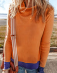 Evangeline Contrast Edge Slim Fit Sweater