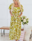 Renata High Waist Floral Maxi Dress