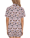 Pink Cattle Ranch Women's Western Pajama Set
