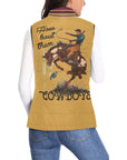 How Bout Them Cowboys Serape Women's Western Puffy Vest