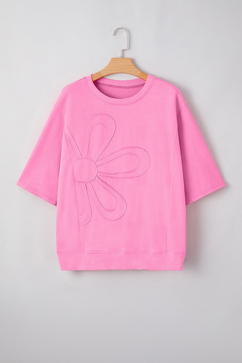 Floral Patchwork Short Sleeve Top