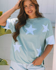 Star Patchwork Short Sleeve T-Shirt