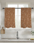 Western Print Curtains Window Curtain 28"x40" (2-Piece) Made in America