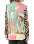 Baha Ranch Retro Pop Western Wild West Leopard Blazer
