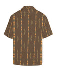Mocha Aztec Men's Western Camp Shirt