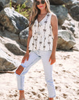 Kyra Bow Tie Closure Ruffled Vest