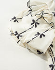 Maisie Bow Bubble Sleeve Blouse