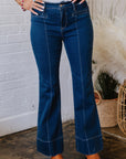 Ayleen Center Seam Deep Wash Straight Jeans