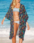 Crazy Cactus Lady Duster Kimono Coverup