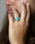 Emile Blue Turquoise and Sterling Silver Ring