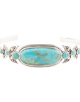 Emile Blue Turquoise Sterling Silver Cuff Bracelet
