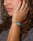 Emile Blue Turquoise Sterling Silver Cuff Bracelet