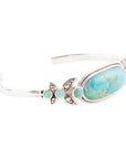 Emile Blue Turquoise Sterling Silver Cuff Bracelet