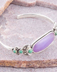 Emile Purple Quartz Sterling Silver Cuff Bracelet