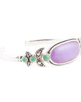Emile Purple Quartz Sterling Silver Cuff Bracelet