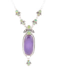 Emile Purple Quartz Sterling Silver Pendant Necklace