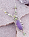 Emile Purple Quartz Sterling Silver Pendant Necklace