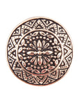 Engraved Golden Bronze Statement Ring