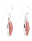 Eternally Orange Sponge Coral Earrings - Sterling