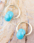 Everyday Turquoise Endless Hoop Earrings