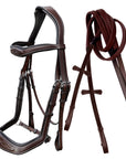 ExionPro Anti-Pressure Anatomic Jumping Raised Padded Fancy Wave Stitched Bridle