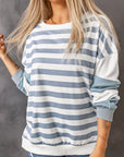 Elina Striped Pullover Sweatshirt