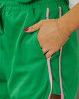Araceli Two Tone Textured Tee and Shorts Set
