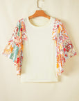 Sariyah Floral Half Batwing Sleeve Blouse