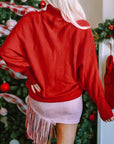 Merry Embroidered Turtleneck Sweater