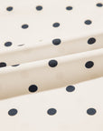 Polka Dot Frilled Collar Blouse