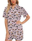 Pink Cattle Ranch Women's Western Pajama Set