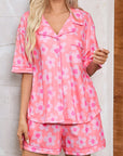 Floral Top and Shorts Pajama Set