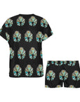 Turquoise Naja Women's Pajama Short Set