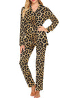 Baha Ranch Retro Pop Western Leopard Pajamas Set