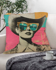 Baha Ranch Retro Pop Western Cool Cowgirl Pillow Case Made in America