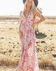 Jenesis Floral Pleated Maxi Dress
