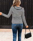 Remi Stripe Double-layer Long Sleeve Top