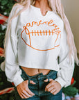 Indy Game Day Notched Neck Sweatshirt