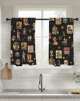 Vintage Cowboy Collage Western Curtains 28" x 40" Made in America