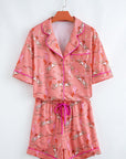 Western Cowgirl Top & Shorts Pajama Set