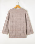 Athena Knit Open Front Chic Cardigan with Pockets