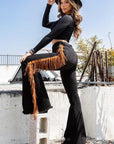 Fringe Bell Bottom-Inseam 30\"