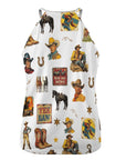 Vintage Cowboy Collage Western Tank Top